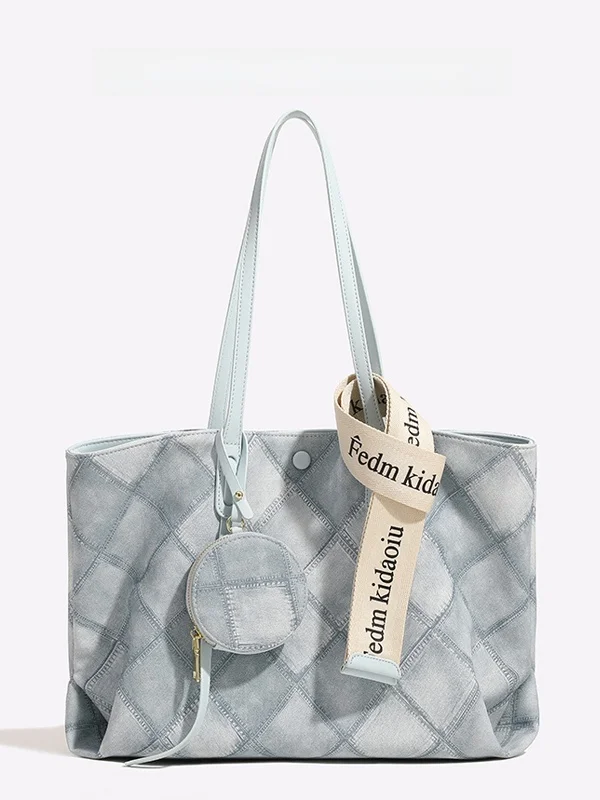  CharlieKitty 2026 New Style Tote Bag High-End Feelings Lightweight Unique Design Commuter Friendly Pure Color PU Le...