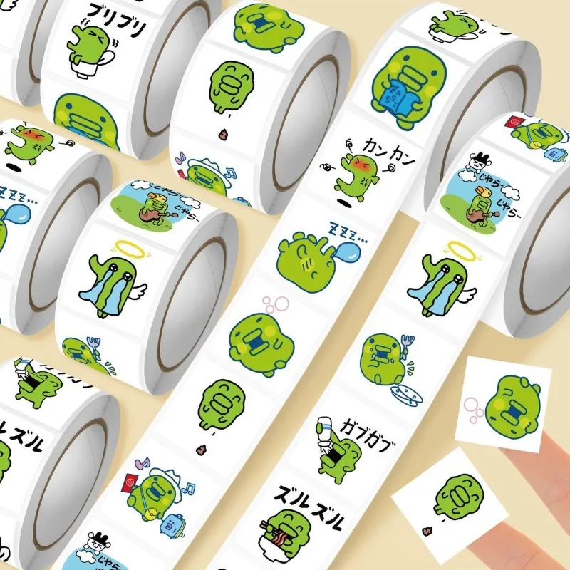 Popular 500pcs Roll Stickers, Cute Tamagotchi Kuchipatchi Mini Avatar Decals, Cartoon Pet Stickers for Scrapbook & DIY Crafts
