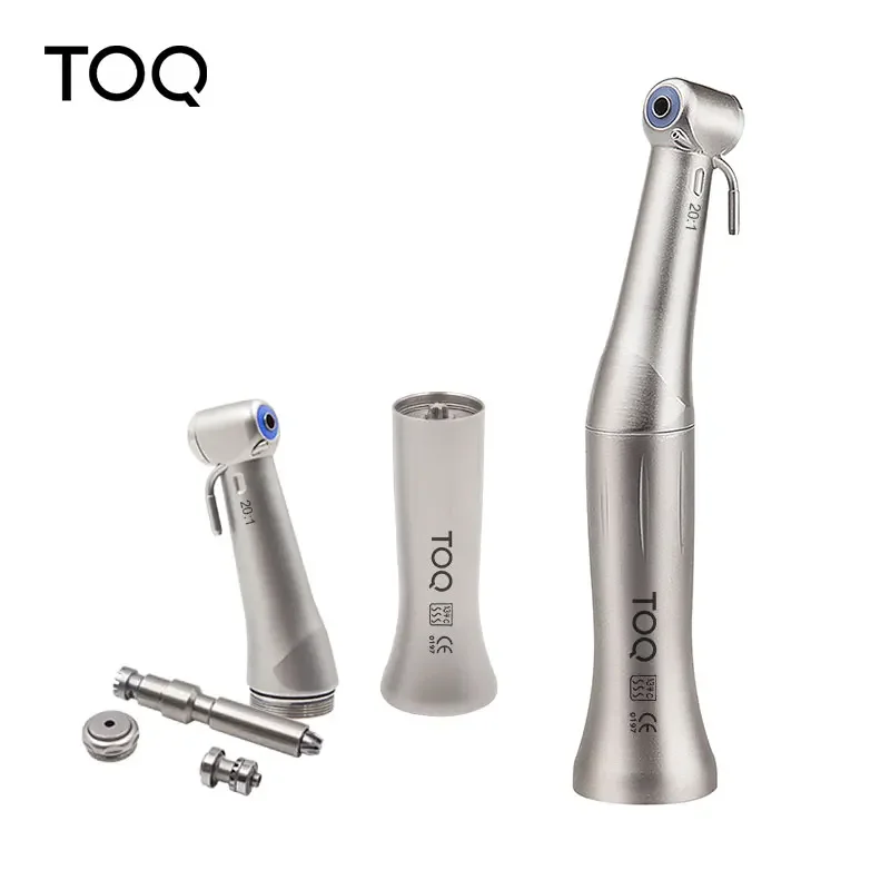 Dental Turbine 20:1 Implant Push Button Contra Angle Low Speed Air Handpiece Precision Power Implant Procedures Dentistry Tools