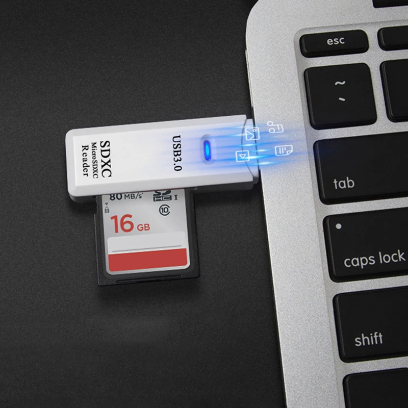 Usb 3.0 Micro Sd Tf Kaart Geheugenlezer 2 In 1 Kaartlezer Hoge Snelheid Multi-Card Writer Adapter Flash Drive Laptop Accessoires