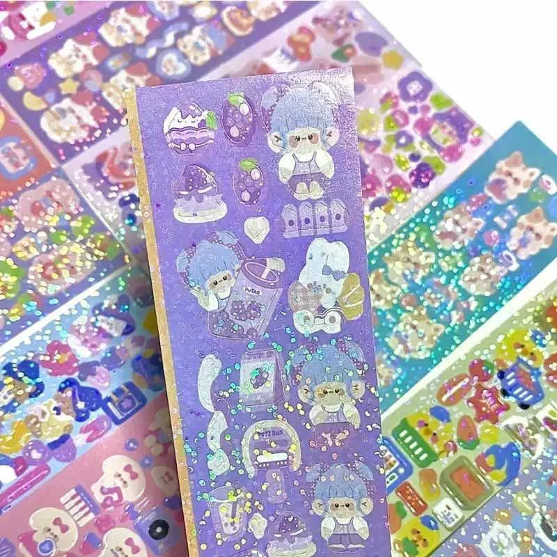 

100pcs Cute Stickers Set Mini Decorative Papers for Notebook Scrapbook DIY Journal Kids Arts Supplies Classroom Gift Lot