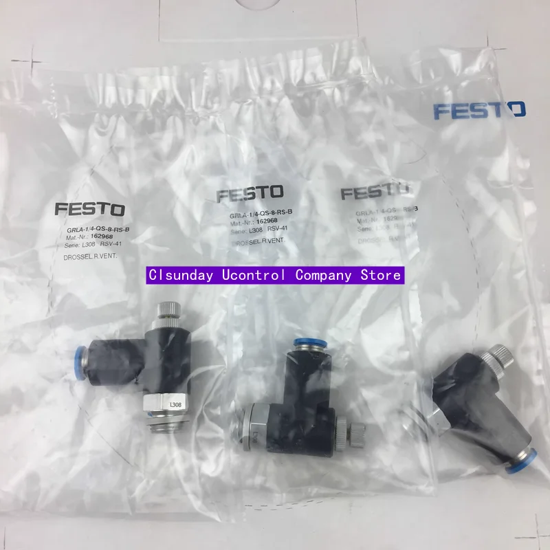 New original FESTO one-way throttle GRLA-1/4-QS-8-RS-B 162968