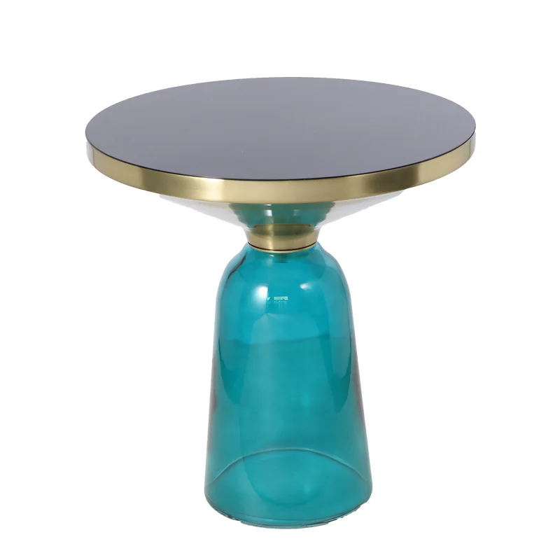

Nordic style light luxury glass bell coffee table Internet celebrities ins creative simple modern light luxury living room