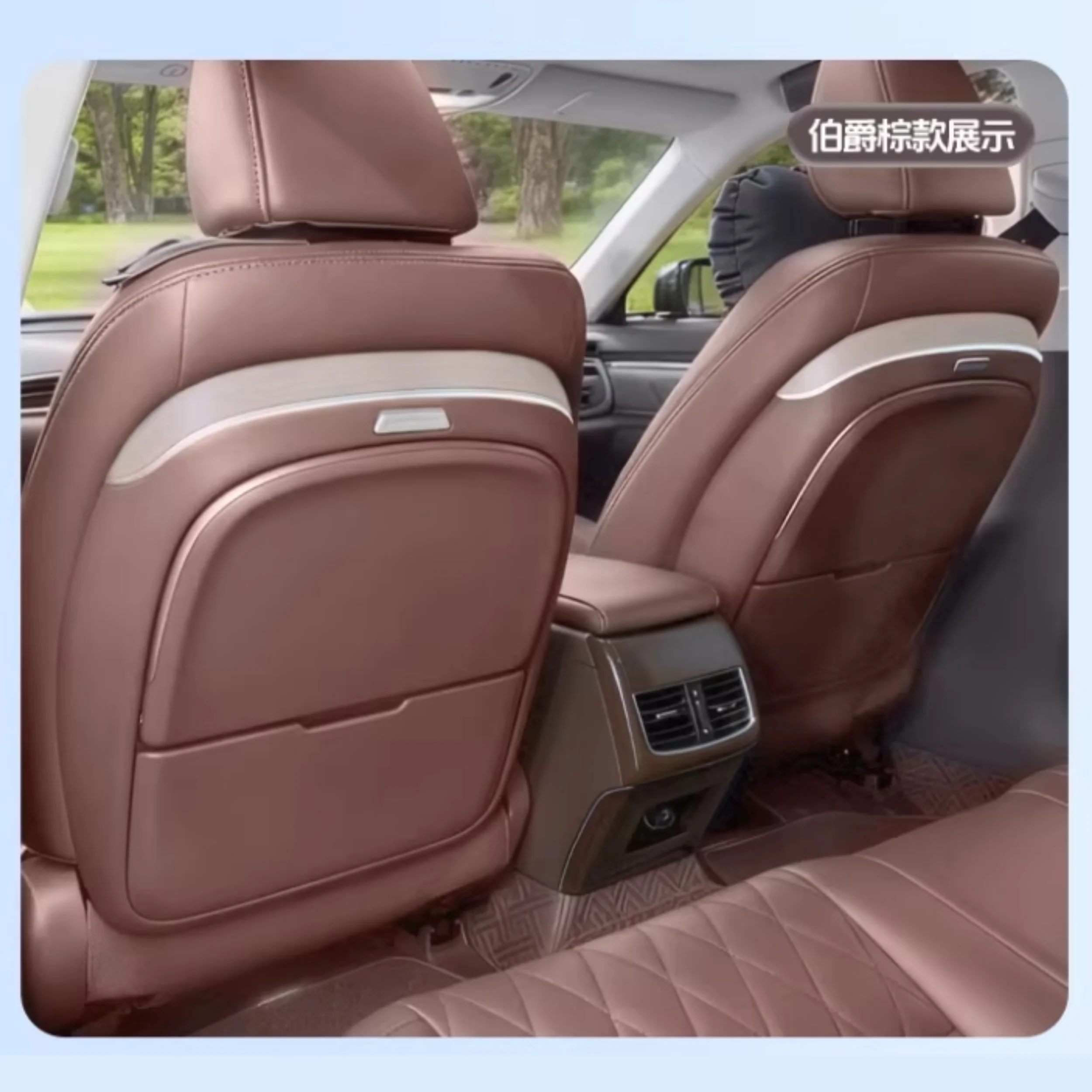 Car Tray With Ambient Light Wireless Charging Foldable Rear Seat Table Board For LEXUS ES200 250 13-17 Modification Accessories