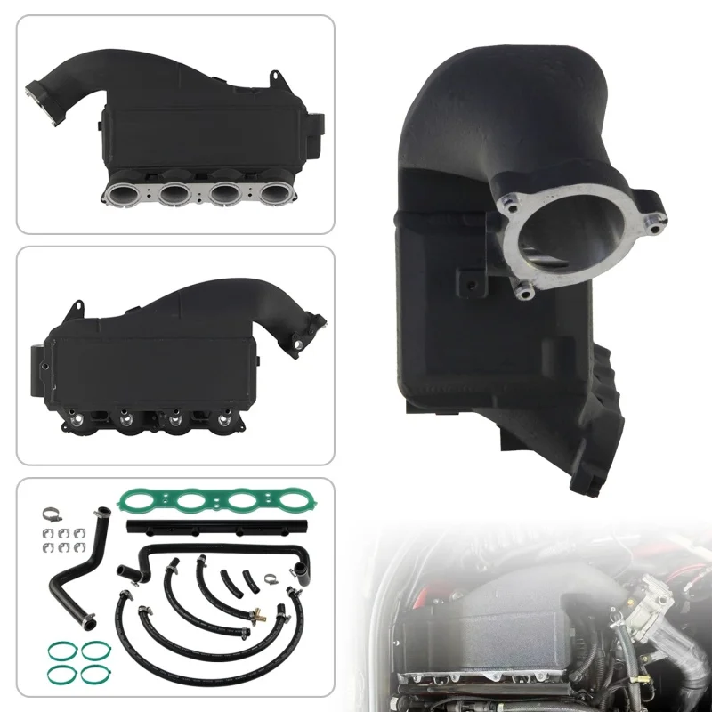 

Алюминиевый высокопроизводительный интеркулер (охладитель наддувочного воздуха) с верхним патрубком и пластиной для BMW B48 G20 G21 320i 330i G22 420i