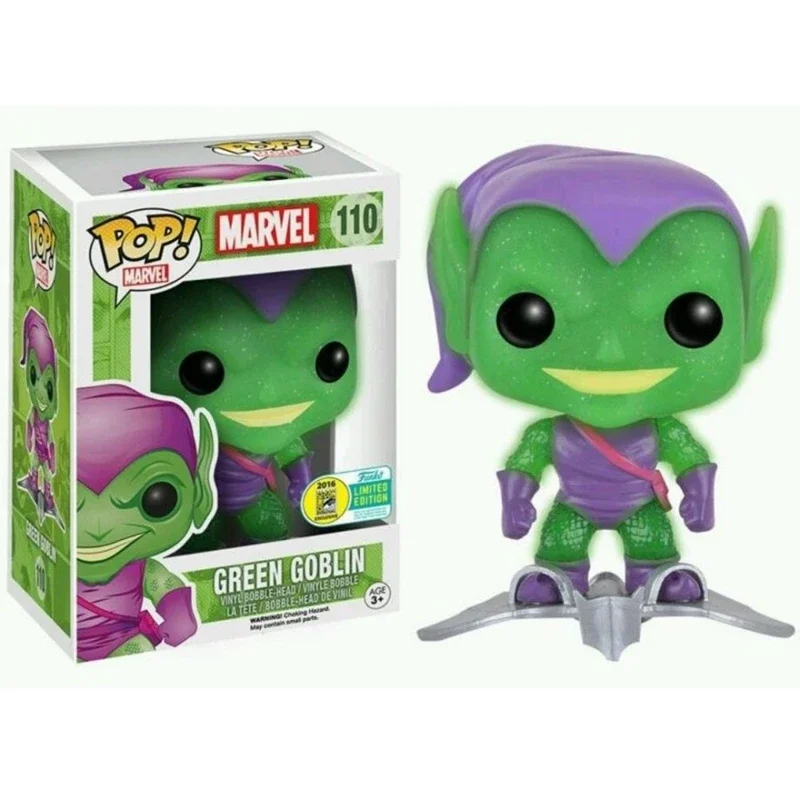 FUNKO POP GREEN GOBLIN #110 Action Figure Vinyl SDCC 2016 SUMMER CON EXCLUSIVE Dolls For Children