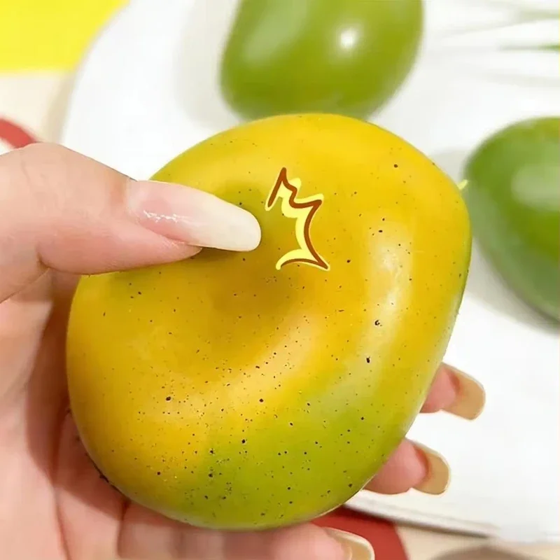 Color Changing Mango Squishy Fidget Toy Soft ASMR Sensory Squeeze Ball Sensory Fidget Toys Photochromic Stress Relief For Adults image 4