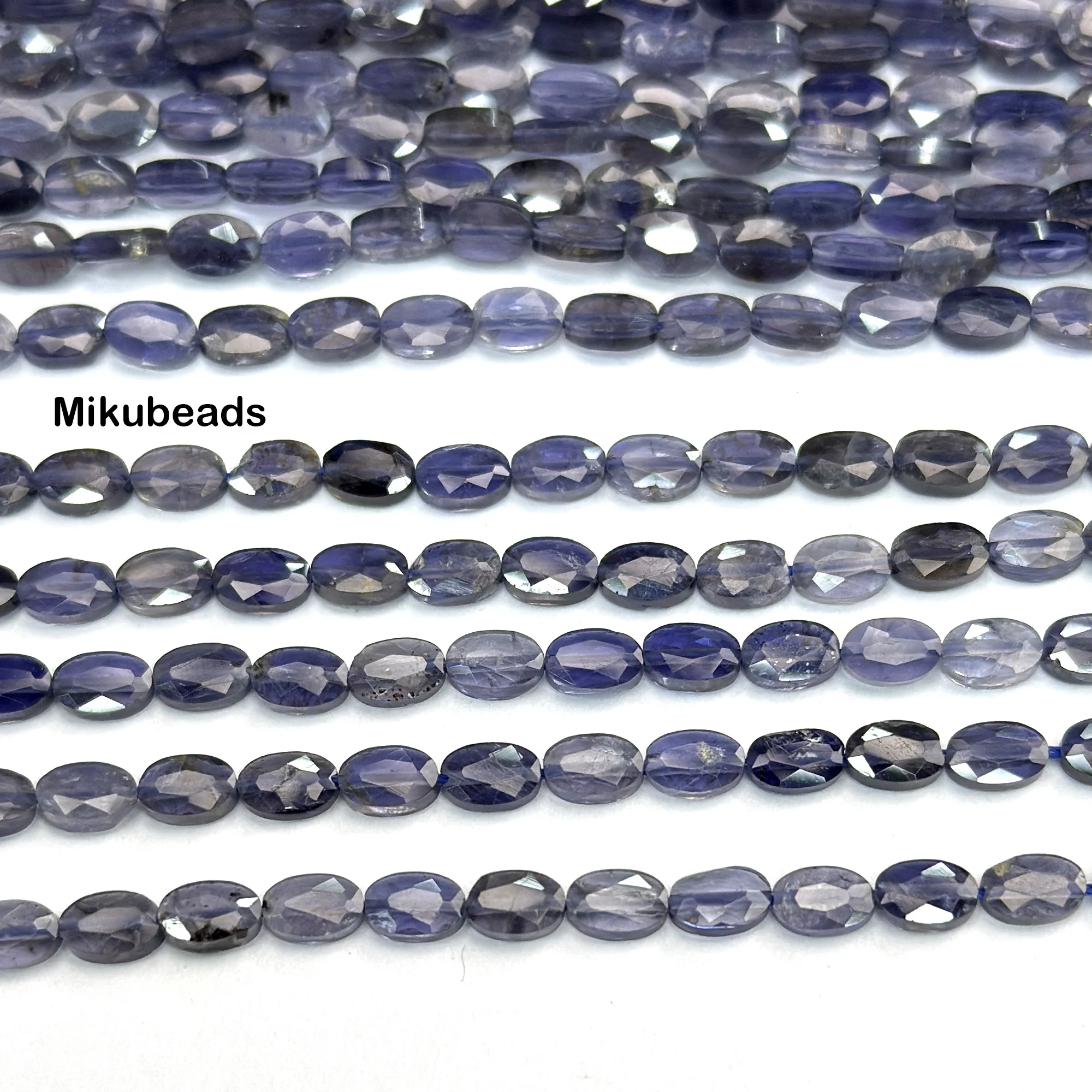 Natural AA Iolite Cordierite 4*5.8mm Faceted Marquise Shape Beads Shinny Stone For Jewelry Making DIY Bracelet Necklace Strand