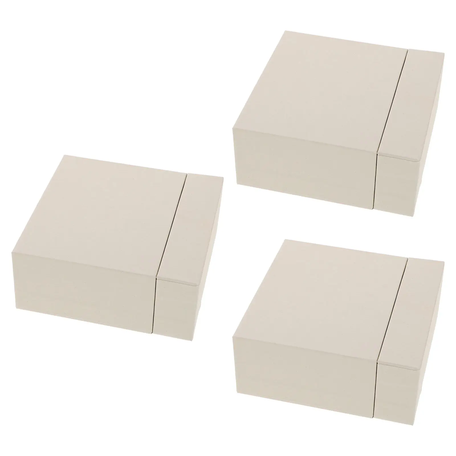 

3Pcs Jewelry Packaging Box Drawer Paper Organizer Elegant Compact Storage Case for Necklace Bracelet Ring Earring Display Daily