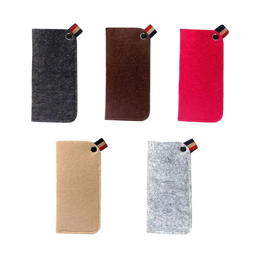 

Felt Hanging Glasses Sunglasses Bag Portable Creative Felt Pen Bag Thickened Multifunctional Myopia Glasses Case Men Women
