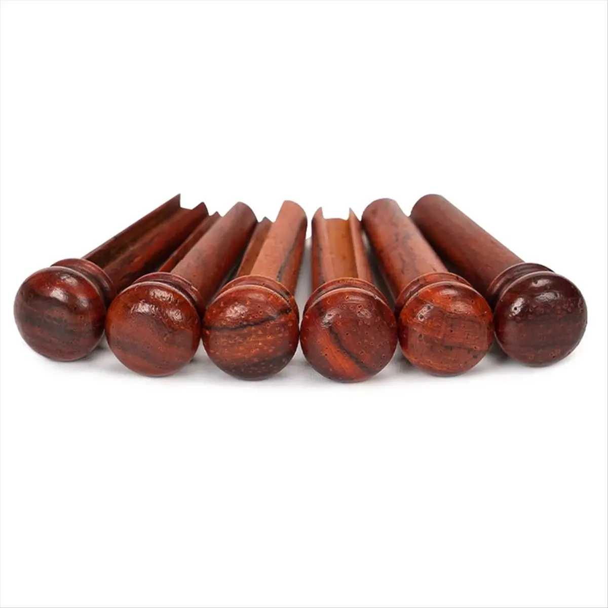 *ABKM 6pcs Cocobolo Guitar Bridge Pins for Enhanced String Instrument Performance Guitar Parts
