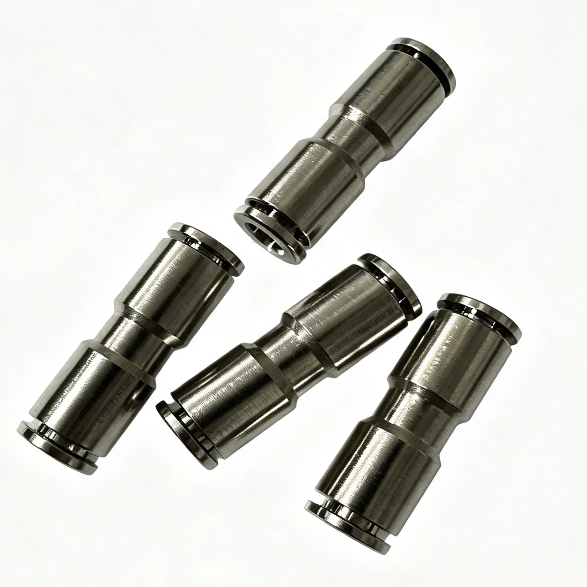 Variable Diameter All Copper Nickel Plated Gas Pipe Connector 6 8 10 12 14 16mm PU PG Pneumatic Quick Connector Straight Through