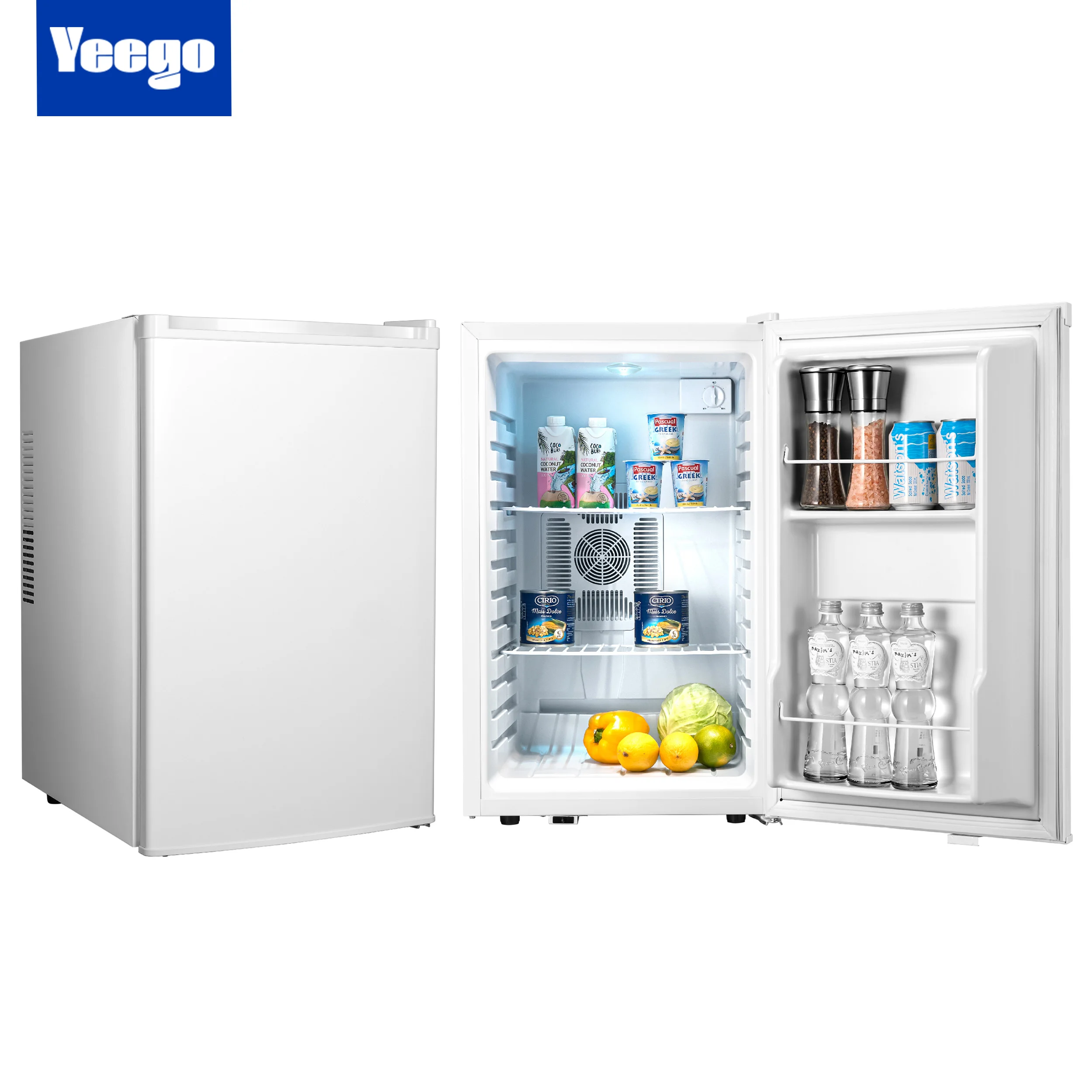 Yeego 70L Beverage Cooler - Stylish Mini Refrigerator with Glass Door, Perfect for Wine Storage and Ideal Under-Counter Solution