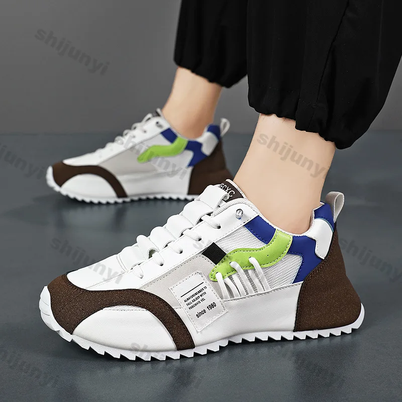 

Men's Running Shoes Spring Autumn 2026 Lace-up Breathable Comfortable Casual Sports Shoes Fashion Outdoor Platform Sneakers
