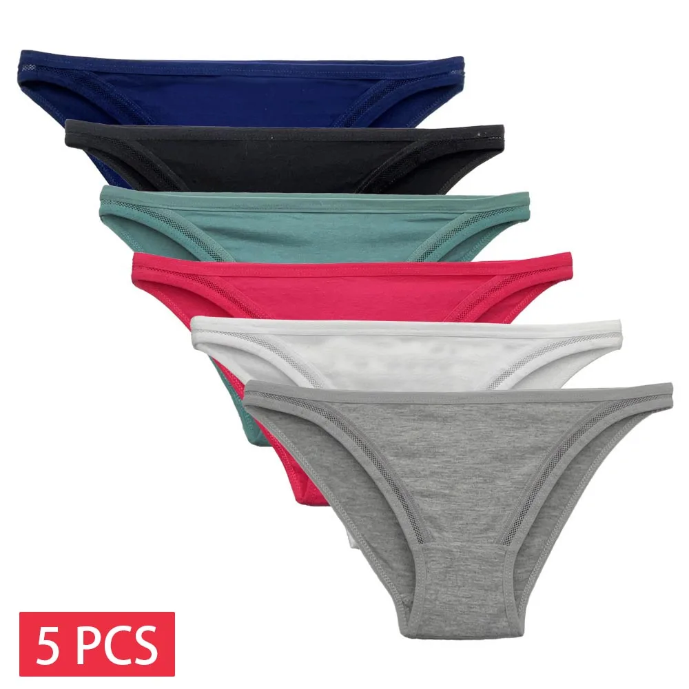 5 PCS/SET Women's Cotton Underwear M-XL Women Panties Female Comfortable Briefs Sexy Underpants Girl