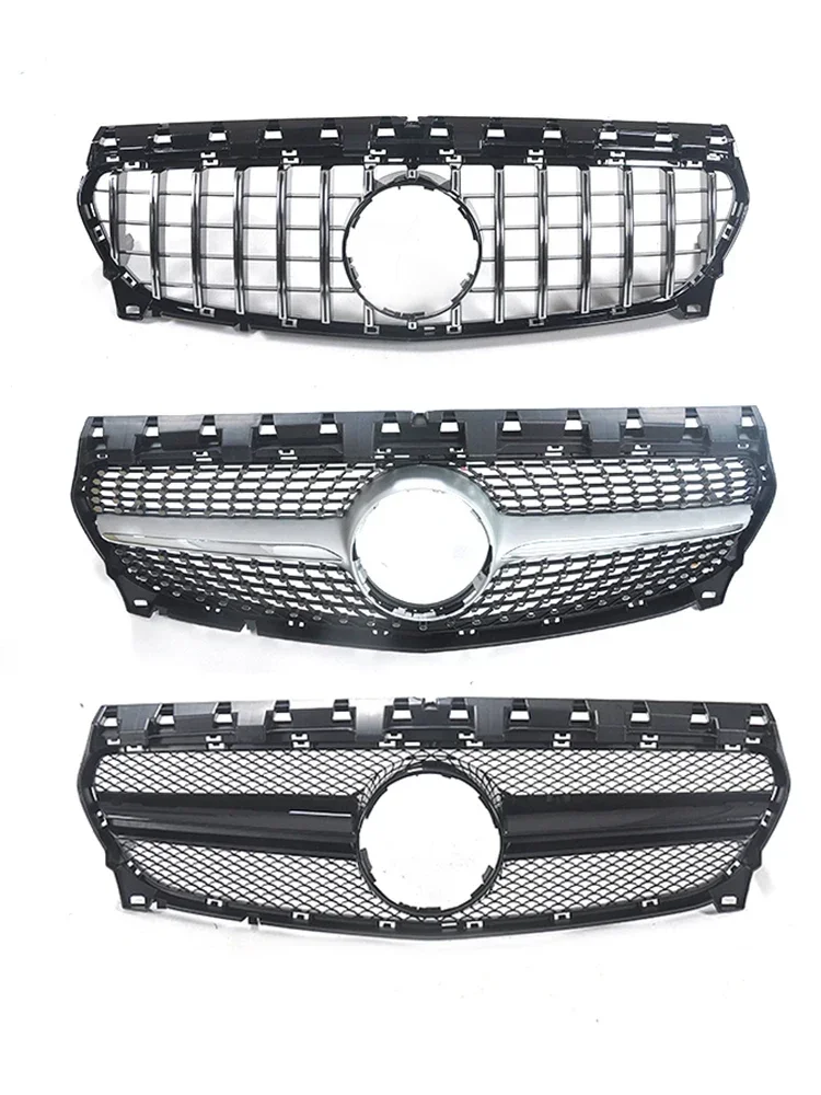 Griglia da corsa Facelift Copertura Paraurti Anteriore Per Mercedes Benz CLA W117 2014-2018 GT Diamond AMG Grill Accessori CLA45 CLA35 Stile