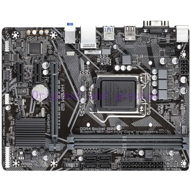 FOR GIGABYTE H410M S2 Motherboard Intel H410 Socket 1200 DDR4 mATX VGA Core USB 3.2