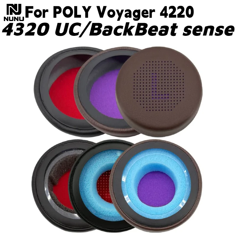 

NUNU Replacement Easy to install memory sponge ear pad For POLY Voyager 4220/4320 UC/BackBeat sense Headset earmuffs repair part