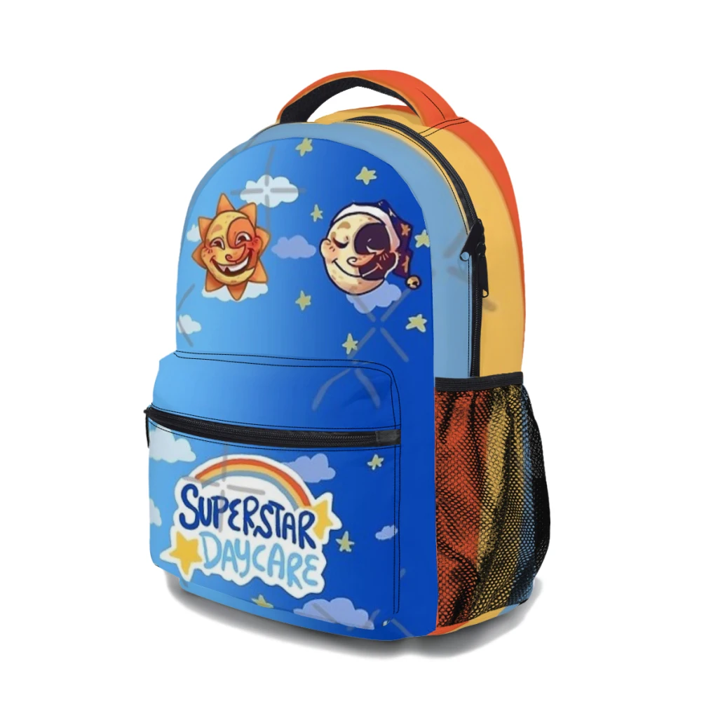 Superstar Kindertag stätte Sonne und Mond Rucksack Schult asche für Mädchen große Kapazität Schüler Rucksack Cartoon High School Schüler Rucksack