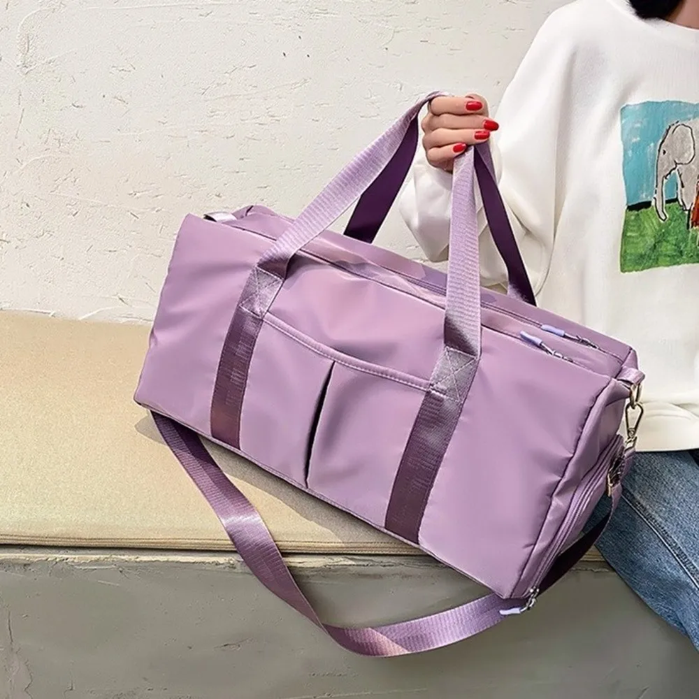 Oxford Travel Luggage Bag Short Distance Multi Layered Nylon Duffle Bag Multi-functional with Shoe Compartment