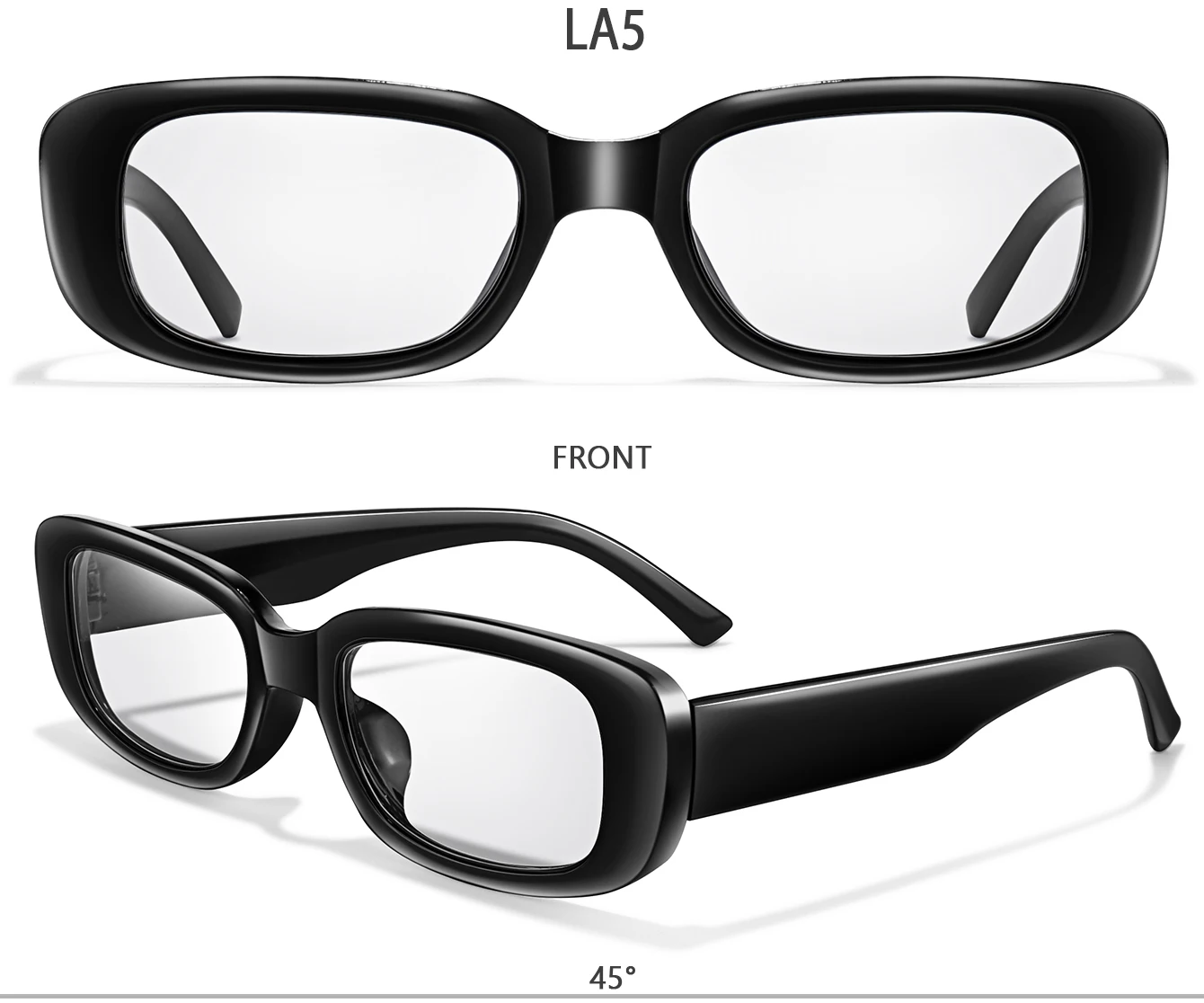 Frauen Männer Presbyopie Brillen Kleine Rechteck Klassische Vintage Weit Anblick Gläser Mode Surf Die Web Lesebrille – Detail 5