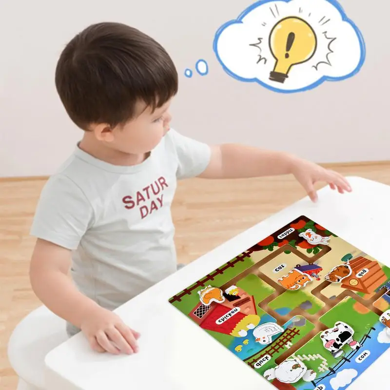 Gioco da tavolo educativo in legno per bambini Gioco da tavolo di smistamento educativo Giocattolo di abilità cognitive a forma di colore per bambini