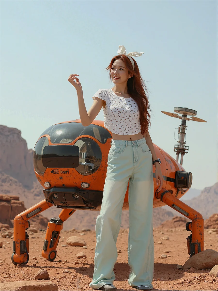 

Джинсы с широкими штанинами в пол, потертые джинсы, женские модные расклешенные брюки с оборками, минималистичные розовые брюки для уличной вечеринки, бежевые брюки с разрезом и подъемом бедер