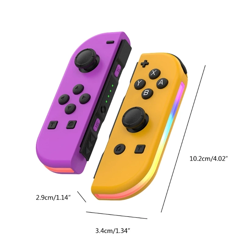 3D Джойстик RGB, геймпад, контроллер, беспроводной игровой контроллер для Switchs, 6-осевой гироскоп, двойной Вибрационный двигатель
