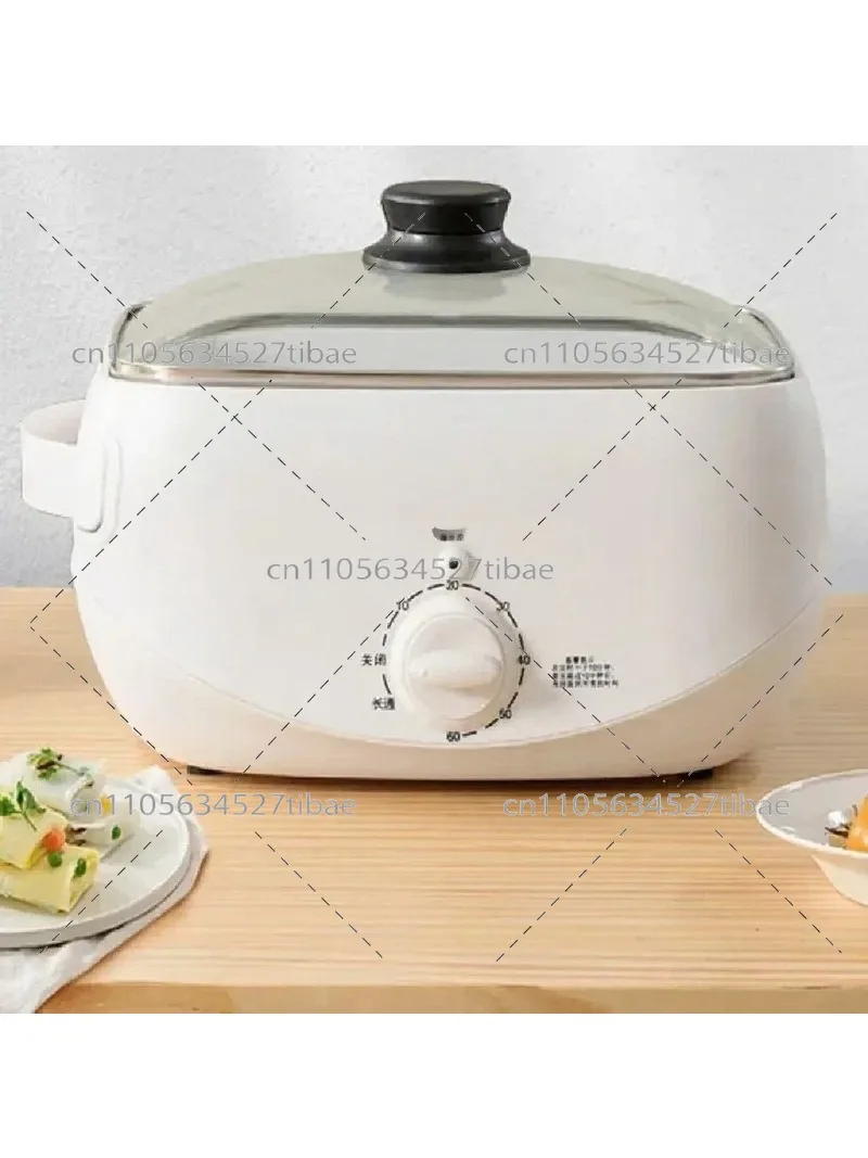 Rice Noodle Roll Maker, Multi-Function Electric Steamer, Breakfast Machine with Drawer Type, Mini Household Steamer