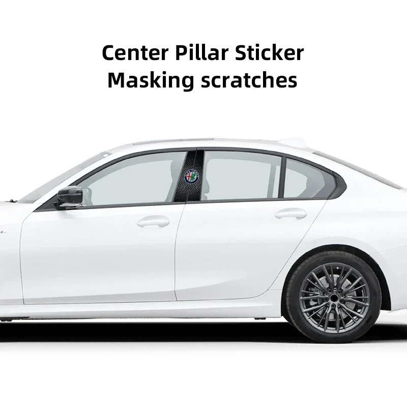 Hub Caps Car Stickers Car Middle Column Creative Stickers For Alfa Romeo 4C 159 Spider Giulia Giulietta Car Modification Decorat