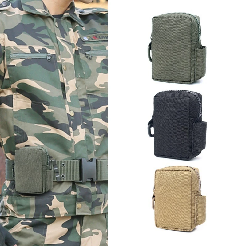 Tactische Mini Molle Pouch, Waterdichte Compacte Edc Tas Met Zijvak Voor Wandelen Kamperen Bergbeklimmen Reizen