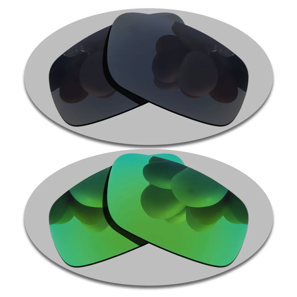 

Grey Black&Green Lenses Replacement For-Oakley Canteen 2014 Polarized Sunglasses