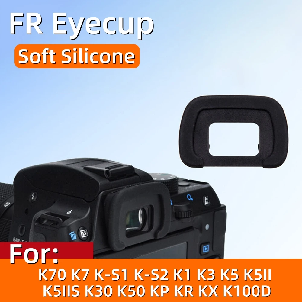 Capa de Borracha Macia para Visor (Eyecup) de Câmeras Pentax K70 K7 K-S1 K-S2 K1 K3 K5 K5II K5IIS K30 K50 KP KR KX K100D - Acessório Essencial