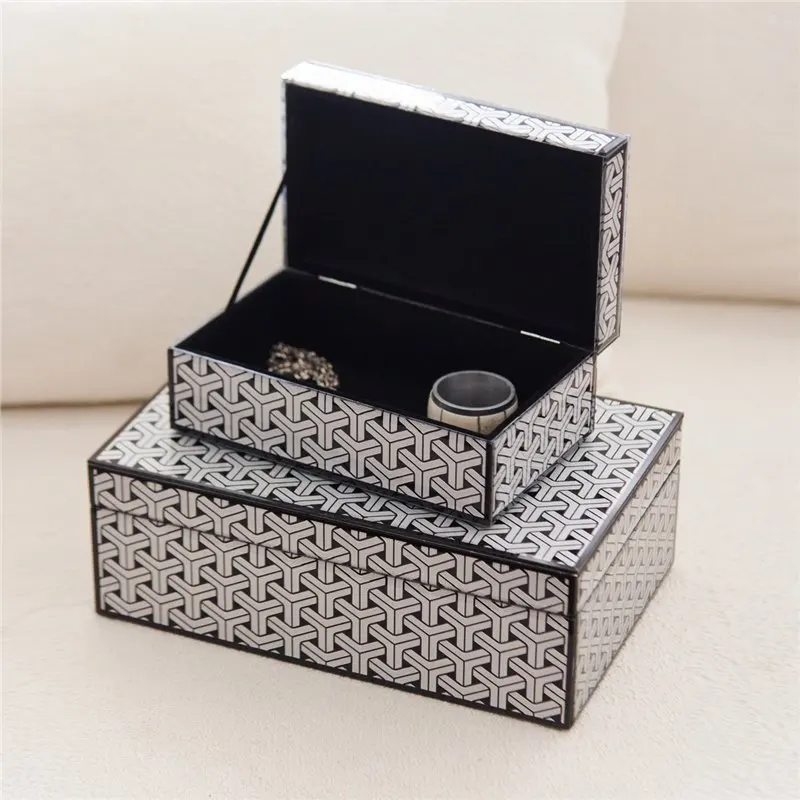 

Современный минималистичный креативный черно-белый орнамент для гостиной, входная модель, ящик для хранения в комнате