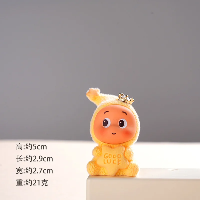 8pcs2025 nova boneca resina Meng grão par toque enfeites de mesa