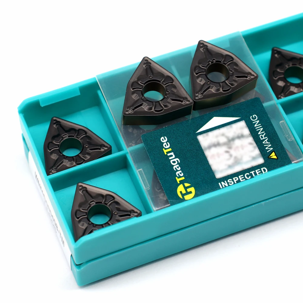 10Pcs WNMG080408 WNMG080404 TM TT4225 Carbide Inserts External Turning Tools Machine Tool Parts Lathe For Processing Steel