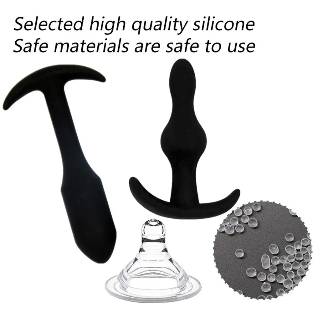 5Pcs/Set Silicone Butt Plug Anal Dildo Masturbation Female Vagina Stimulate Sex Toys For Women Men Anus Dilator Prostate Massage