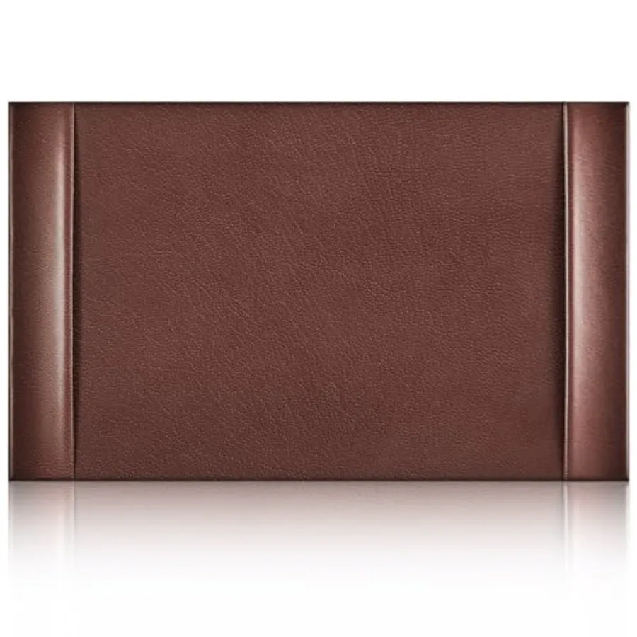 Leather Desk Pad Protector with Side Rails Eecutive Office Desk Mat for Home Workspace Writg Surface Mouse and Keyboard Pad Ele