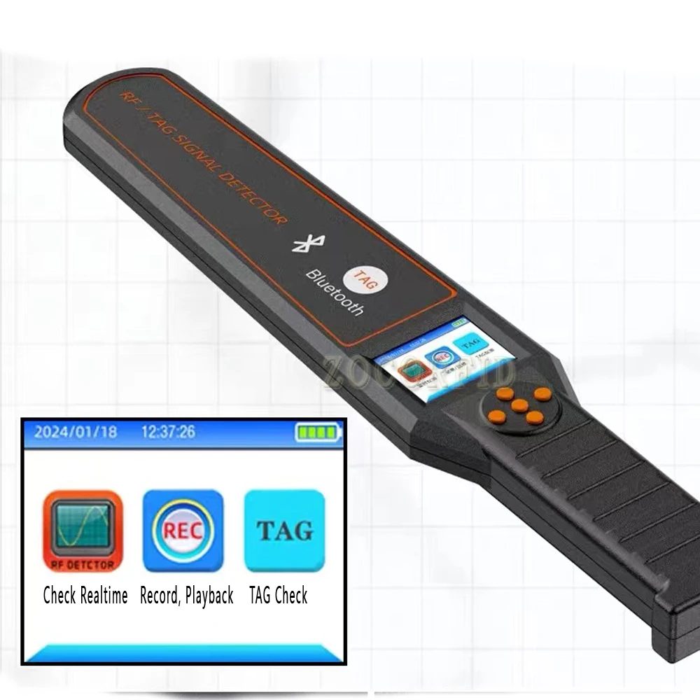 DS828 متعدد الموجات كاشف الترددات اللاسلكية بلوتوث RF/TAG الماسح الضوئي لتحديد المواقع المقتفي القاتل واي فاي GSM كاشف إشارة للفندق/المركبات/المؤتمرات