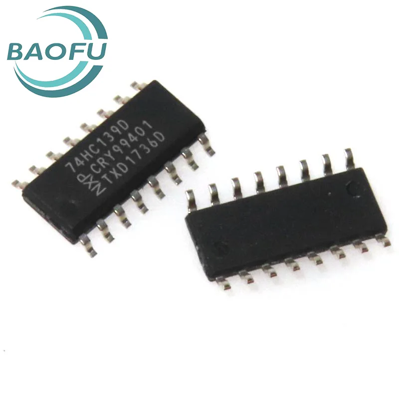 Newly imported original 74HC139D SOIC-16 dual 2 to 4-wire decoder/multiplexer