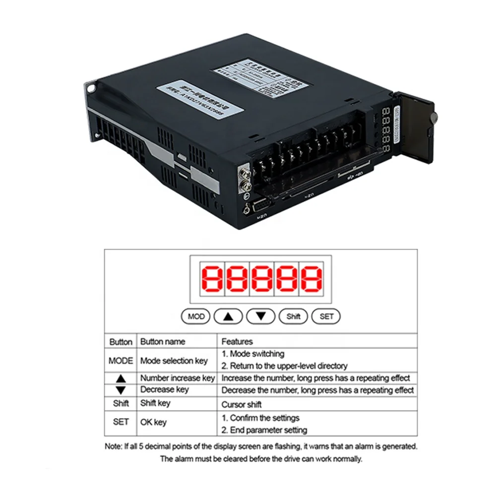 HLTNC 220V 750W 3000RPM 2.4N.m 80ST-M02430 90ST-M02430 0.75KW Servo Motor AC Motor With Servo Drive T3L -L30F  for Actuator
