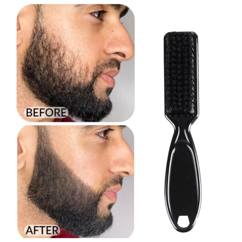 Professional Hair Cleaning Brush Wooded Handle Beard Brush Hairdressing Styling Tool Broken Hair Remove Comb Soft Man Hair Comb