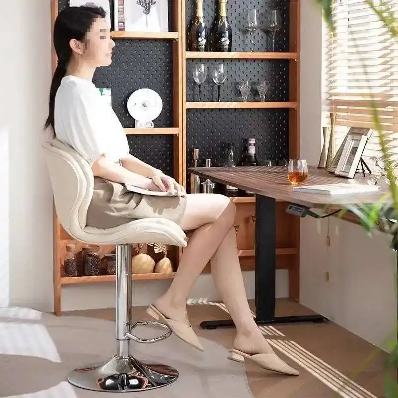 

bar Minimalist bar stools can lift and rotate stools bar stools for home kitchen dining table soft cushion backrest bars stool