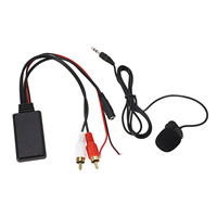 Bluetooth AUX Module 2 RCA Cable Adapter with Hands‑Free Microphone for for Alpine for Pioneer