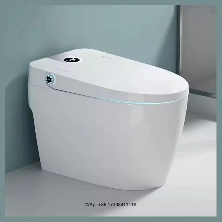 Advanced Smart Ceramic Toilet Bowl Elongated with Remote Control Seat Heating Bathroom Sunken Tank S-Trap Included