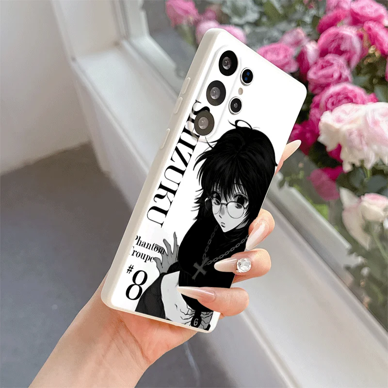 Hunter X-Hunters Shizuku Soft Phone Case For Samsung S24 S25 S26 Ultra S23 S22 Plus S21 S20 FE Edge + Black White Couple Cover