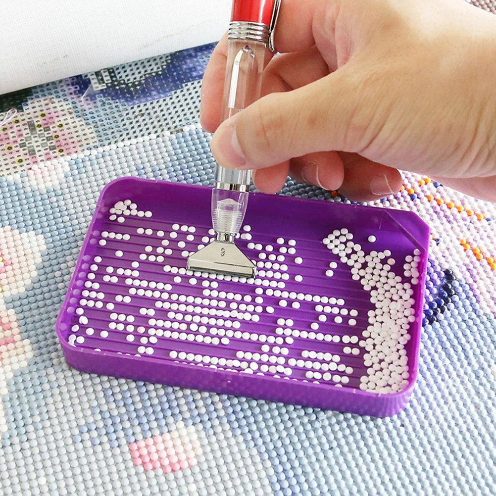 

6pcs Rhinestone Tray Bead Board Diamond Sorting Tool Plastic Discs for Art Crafts Manicure Phone Bag Clothes Decor Packaging
