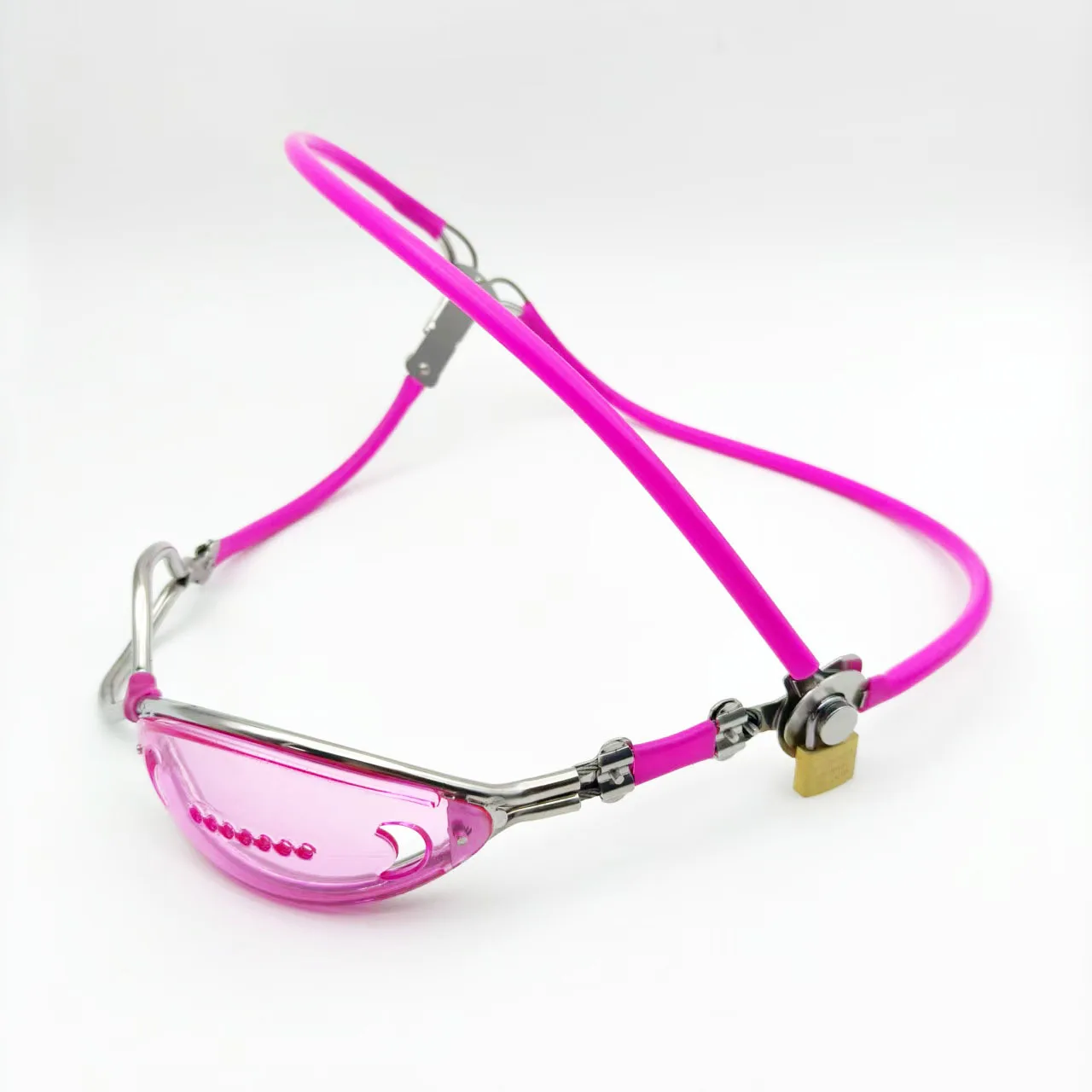 Rosa unsichtbare weibliche Edelstahl Keuschheitsgürtel Gerät verstellbare Unterwäsche abschließbare Hosen BDSM erwachsene Sexspielzeuge für Frau