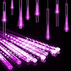 8 Tubes Fairy LED Meteor Shower String Lights Eaves Window Icicle Outdoor Wedding Party Christmas Tree Garden Decoration 50/30cm