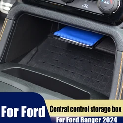 ABS material central control storage box car interior decoration accessories car storage special For Ford Ranger 2024